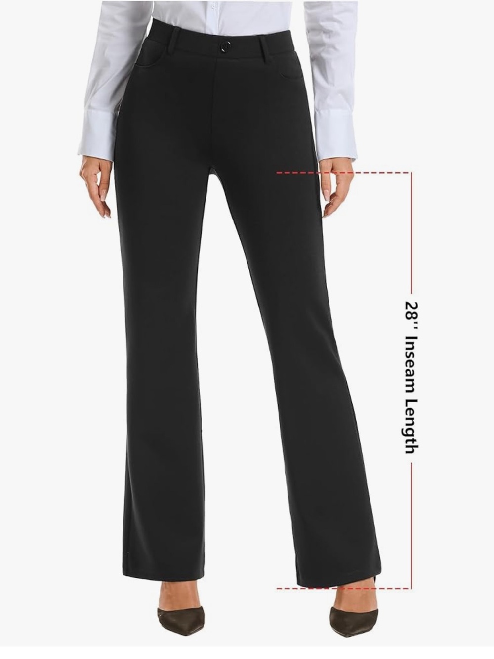 NWT - Betabrand Stelle Women 28" Bootcut Dress Pants C#1